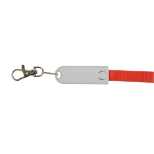 Lanière avec mousqueton avec fonction de cable de recharge avec prise Micro-USB/Lightning/ 10