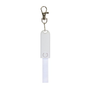 Lanière avec mousqueton avec fonction de cable de recharge avec prise Micro-USB/Lightning/ 12