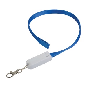 Lanière avec mousqueton avec fonction de cable de recharge avec prise Micro-USB/Lightning/