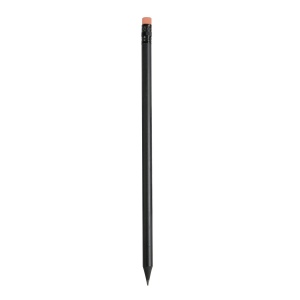 Crayon à papier noir cylindrique avec gomme coloré 5