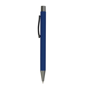 Stylo à poussoir en métal caoutchouté avec détails en bronze 13