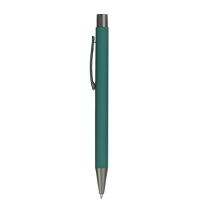 Stylo à poussoir en métal caoutchouté avec détails en bronze 14