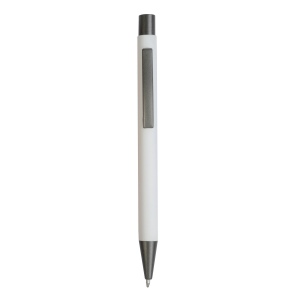 Stylo à poussoir en métal caoutchouté avec détails en bronze 9