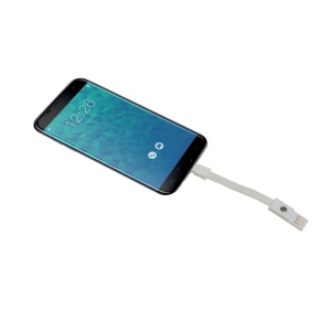 Stylo twist en aluminium avec clip qui se transforme en cable de recharhe USB/Lightning/mi 8