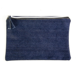 Beauty case en coton DENIM 220 g/m2 (85% coton - 15% polyester) avec fermeture éclair 5