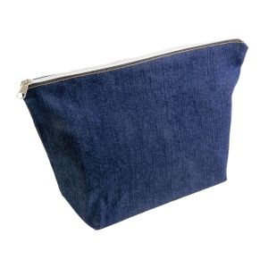 Beauty case en coton DENIM 220 g/m2 (85% coton - 15% polyester) avec fermeture éclair 3