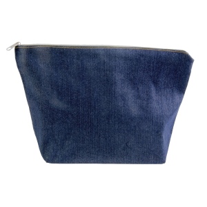 Beauty case en coton DENIM 220 g/m2 (85% coton - 15% polyester) avec fermeture éclair 5