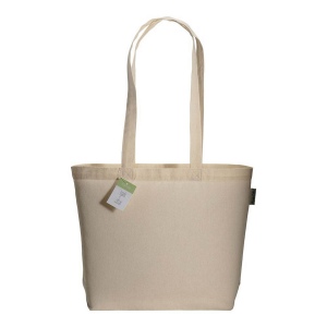 Shopper en coton organique avec anses longues et soufflet à la base 3