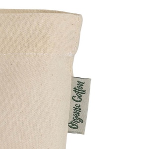 Shopper en coton organique avec anses longues et soufflet à la base 4