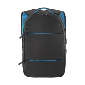Sac-à-dos porte-pc en polyester 600D. Poche principale porte-pc et 3 poches frontales 5