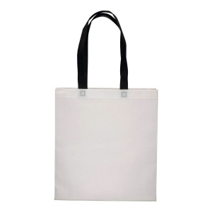 Shopper avec soufflet en TNT 80g/m2 thermosoudé, anses longues 18