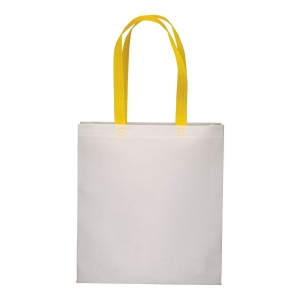 Shopper avec soufflet en TNT 80g/m2 thermosoudé, anses longues 10