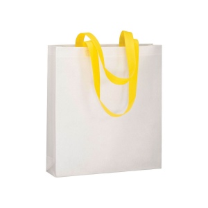 Shopper avec soufflet en TNT 80g/m2 thermosoudé, anses longues 3