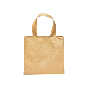 Sac shopper avec soufflet en non tissè laminé thermsoudé, anses courtes 7