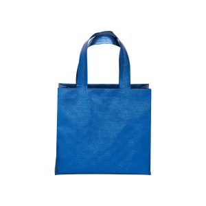 Sac shopper avec soufflet en non tissè laminé thermsoudé, anses courtes 9