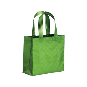 Sac shopper avec soufflet en non tissè laminé thermsoudé, anses courtes 5