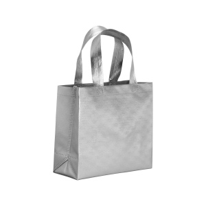 Sac shopper avec soufflet en non tissè laminé thermsoudé, anses courtes 4