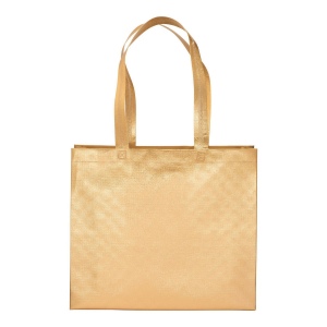 Sac shopper avec soufflet en non tissè laminé thermsoudé, anses longues 7