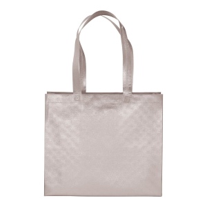 Sac shopper avec soufflet en non tissè laminé thermsoudé, anses longues 11