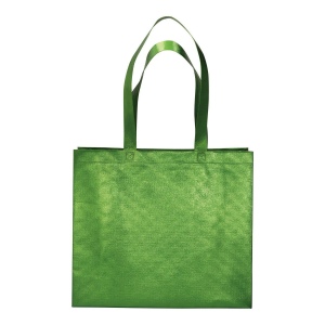 Sac shopper avec soufflet en non tissè laminé thermsoudé, anses longues 13