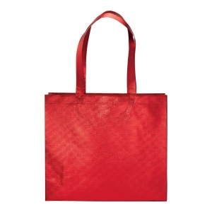 Sac shopper avec soufflet en non tissè laminé thermsoudé, anses longues 15