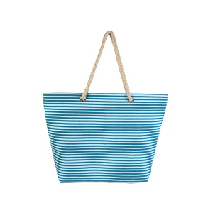 Sac de plage en polyester avec sufflet à la baseet fermeture eclaire 4