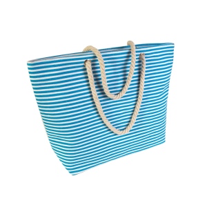 Sac de plage en polyester avec sufflet à la baseet fermeture eclaire 2