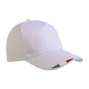 Casquette en polyester 5 panneaux avec impression tricolore 4