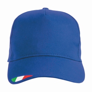 Casquette en coton, 5 panneaux avec broderie tricolore 8