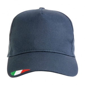 Casquette en coton, 5 panneaux avec broderie tricolore 9