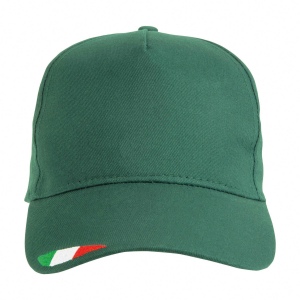 Casquette en coton, 5 panneaux avec broderie tricolore 10