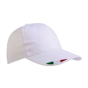Casquette en coton, 5 panneaux avec broderie tricolore 7