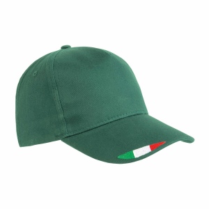 Casquette en coton, 5 panneaux avec broderie tricolore 4