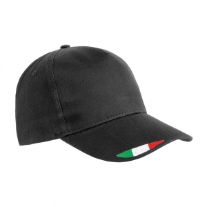 Casquette en coton, 5 panneaux avec broderie tricolore 6