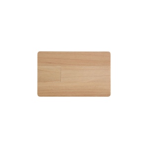 Clé USB de 4GB en forme de carte en bois. Importation sur demande 3