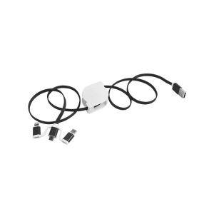 Cable d'alimentation USB type C, lightning, micro USB retractable 19