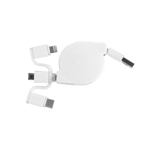 Cable d'alimentation USB type C, lightning, micro USB retractable 22