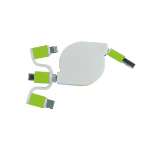 Cable d'alimentation USB type C, lightning, micro USB retractable 10