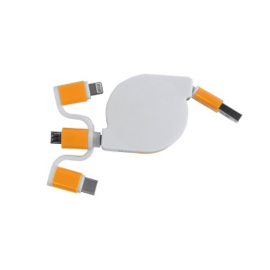 Cable d'alimentation USB type C, lightning, micro USB retractable 14