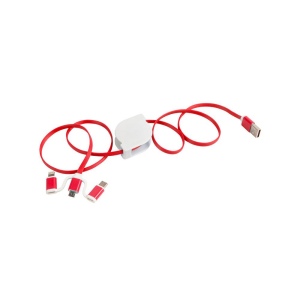 Cable d'alimentation USB type C, lightning, micro USB retractable 17