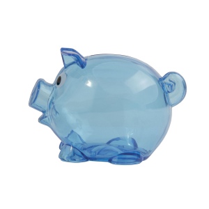Tirelire en plastique en forme de porcelet réutilisable avec capuchon 4