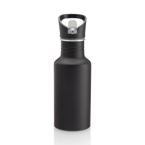 Bouteille en aluminium (600 ml) avec paille extractible 3
