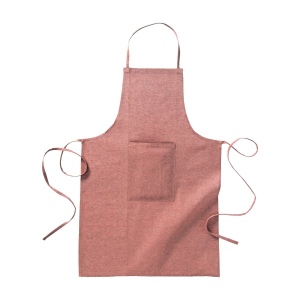 Tablier long en coton recycle avec poche frontale 6