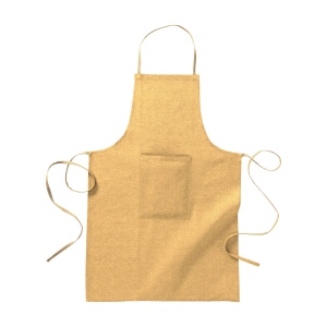Tablier long en coton recycle avec poche frontale 5