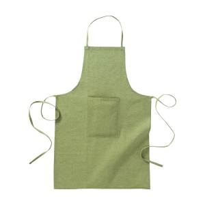 Tablier long en coton recycle avec poche frontale