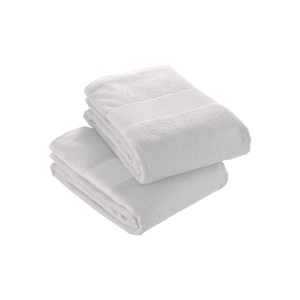 Serviette en éponge de coton 100% (300 gr/m2) avec bande en polyester 30 X 50 cm 2