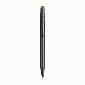 Stylo à déclic en aluminium avec touch screen et logo gravé au laser colorés