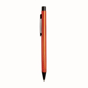 Stylo en aluminium avec clip en plastique noir 6