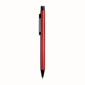 Stylo en aluminium avec clip en plastique noir 7
