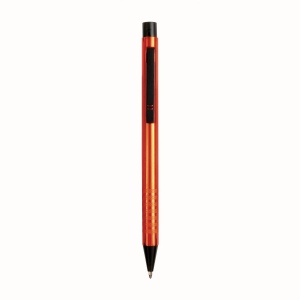 Stylo en aluminium avec clip en plastique noir 3